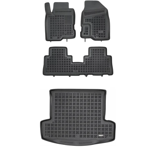 Dywaniki i mata gumowa zestaw komplet do Chevrolet Captiva 2006-2018 (I)