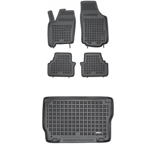 Dywaniki i mata gumowa zestaw komplet do Opel Meriva 2003-2010 (A)