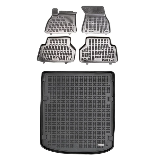 Dywaniki i mata gumowa zestaw komplet do Audi A6 2018- (C8)