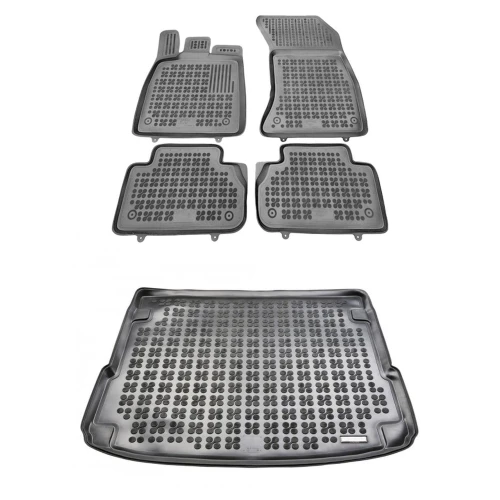 Dywaniki i mata gumowa zestaw komplet do Audi Q5 2016-2024 (FY)