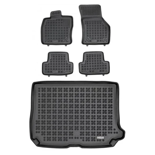 Dywaniki i mata gumowa zestaw komplet do Audi Q2 2016-