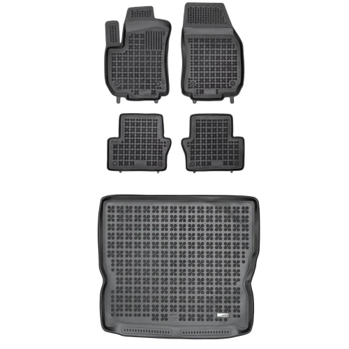 Dywaniki i mata gumowa zestaw komplet do Opel Zafira 2005-2014 (B)