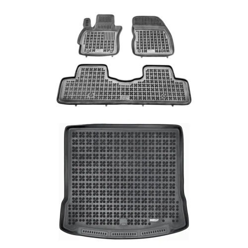 Dywaniki i mata gumowa zestaw komplet do Mazda 5 2004-2010 (CR)