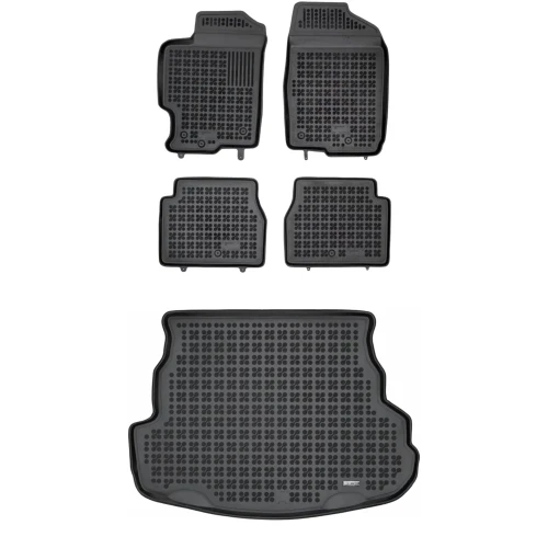 Dywaniki i mata gumowa zestaw komplet do Mazda 6 2002-2007 (I)