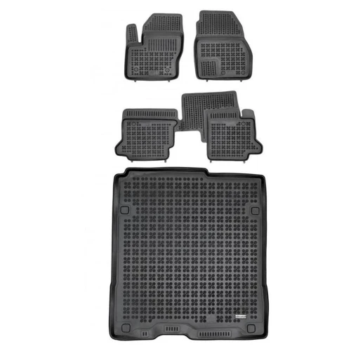Dywaniki i mata gumowa zestaw komplet do Ford Grand Tourneo Connect 2012-2022 (I)