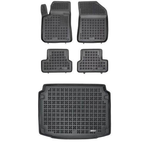 Dywaniki i mata gumowa zestaw komplet do Peugeot 308 2013-2021 (II)