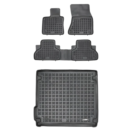 Dywaniki i mata gumowa zestaw komplet do BMW X5 2013-2018 (F15)