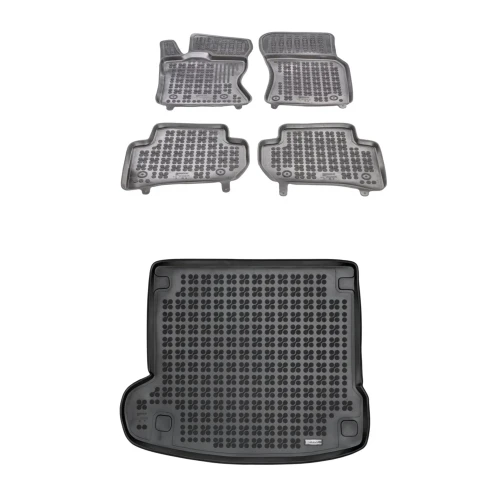 Dywaniki i mata gumowa zestaw komplet do Land Rover Range Rover Velar 2017-