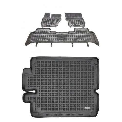 Dywaniki i mata gumowa zestaw komplet do Land Rover Discovery 2016- (V)