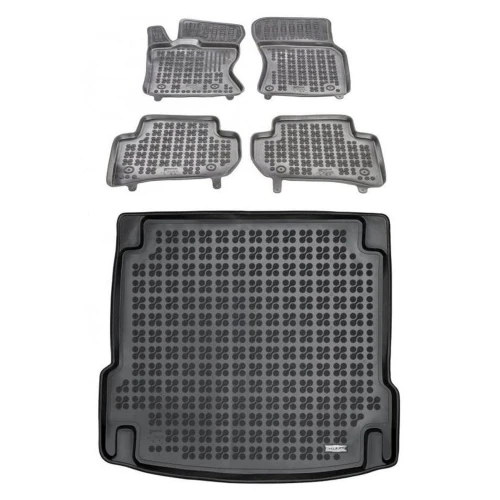 Dywaniki i mata gumowa zestaw komplet do Jaguar F-Pace 2016- (X761)
