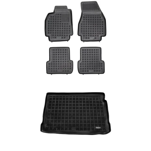 Dywaniki i mata gumowa zestaw komplet do Renault Megane 2002-2009 (II)
