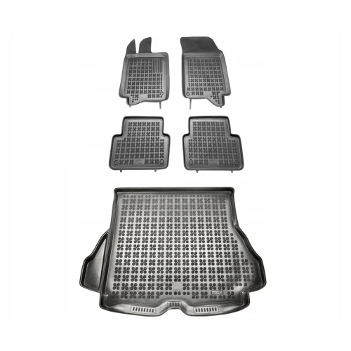 Dywaniki i mata gumowa zestaw komplet do Renault Laguna 2001-2007 (II)