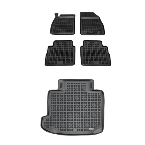 Dywaniki i mata gumowa zestaw komplet do Saab 9-5 2010-2012 (II)