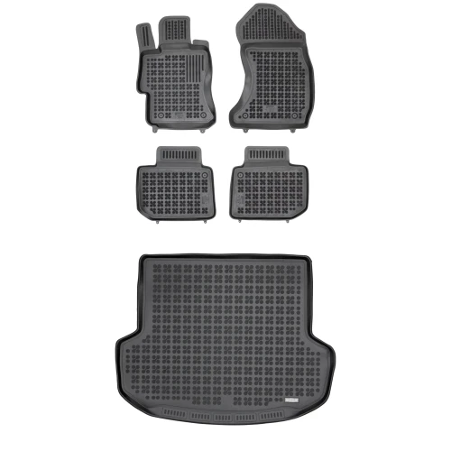 Dywaniki i mata gumowa zestaw komplet do Subaru Levorg 2014-2020