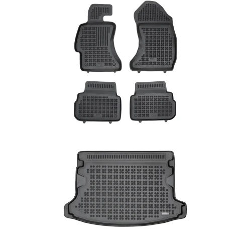 Dywaniki i mata gumowa zestaw komplet do Subaru XV 2018- (II)