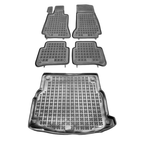 Dywaniki i mata gumowa zestaw komplet do Mercedes-Benz Klasa E 2016-2023 (W213)