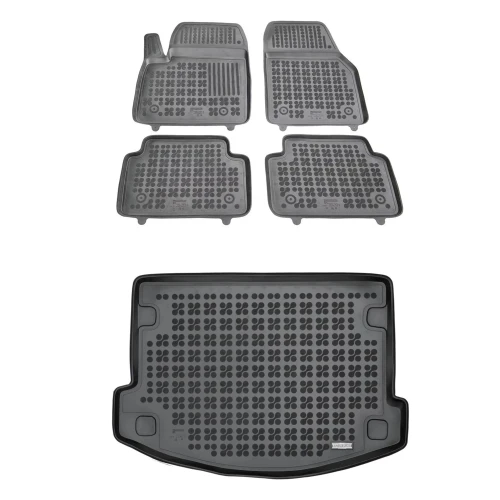 Dywaniki i mata gumowa zestaw komplet do Jaguar E-Pace 2017-