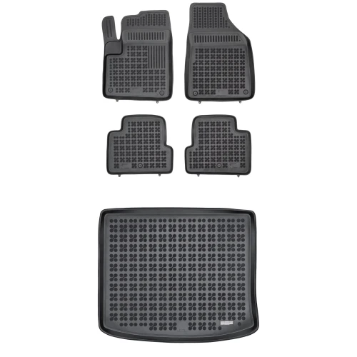 Dywaniki i mata gumowa zestaw komplet do Jeep Cherokee 2013-2023 (KL)