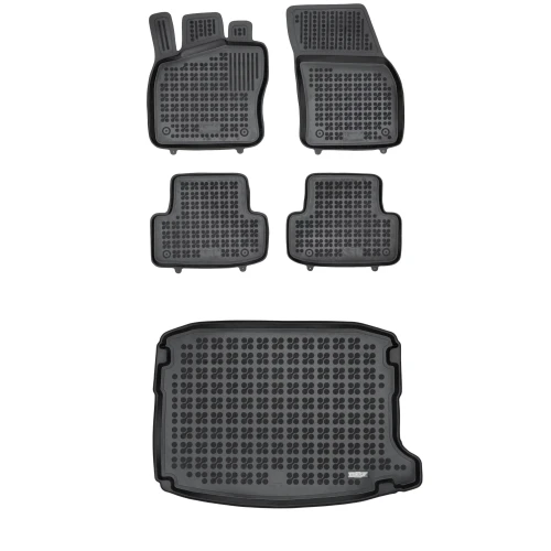 Dywaniki i mata gumowa zestaw komplet do SEAT Ateca 2016-