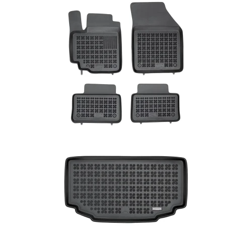 Dywaniki i mata gumowa zestaw komplet do Suzuki Alto 2009-2014 (VII)