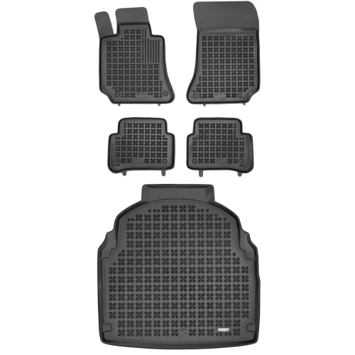 Dywaniki i mata gumowa zestaw komplet do Mercedes-Benz Klasa E 2009-2016 (W212)