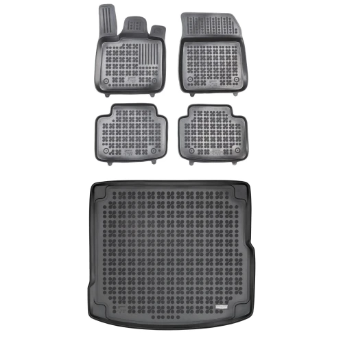 Dywaniki i mata gumowa zestaw komplet do Jaguar I-Pace 2018-