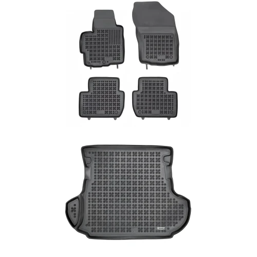Dywaniki i mata gumowa zestaw komplet do Peugeot 4007 2007-2012