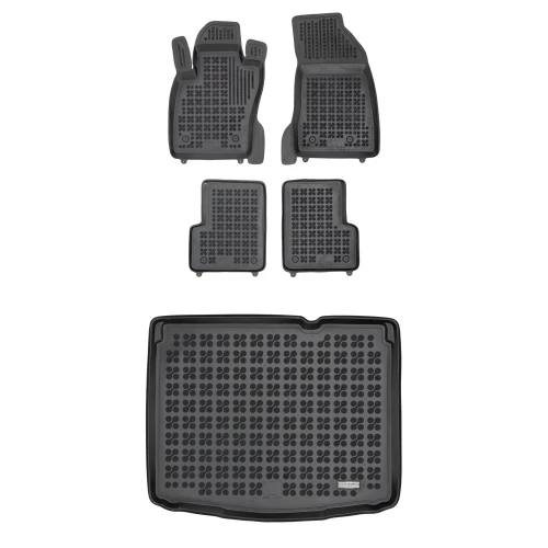 Dywaniki i mata gumowa zestaw komplet do Jeep Renegade 2014-