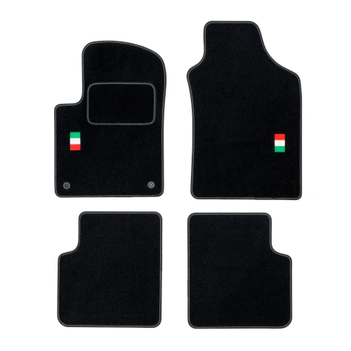 Dywaniki welurowe LOGO do Fiat 500 od 2007