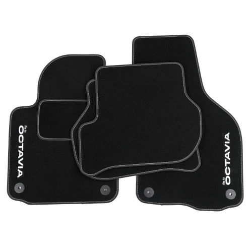 Dywaniki welurowe LOGO do Skoda Octavia IV od 2019