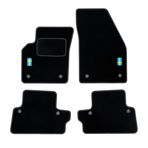 Dywaniki welurowe LOGO do Volvo C70 II 2005-2013