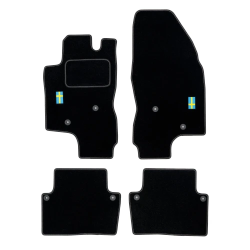 Dywaniki welurowe LOGO do Volvo S60 I 2000-2010