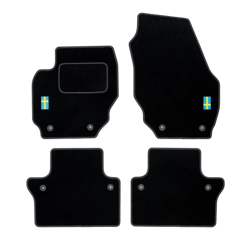 Dywaniki welurowe LOGO do Volvo V70 III 2007-2016