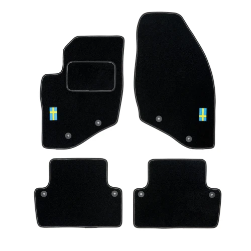 Dywaniki welurowe LOGO do Volvo V70 II 2000-2007