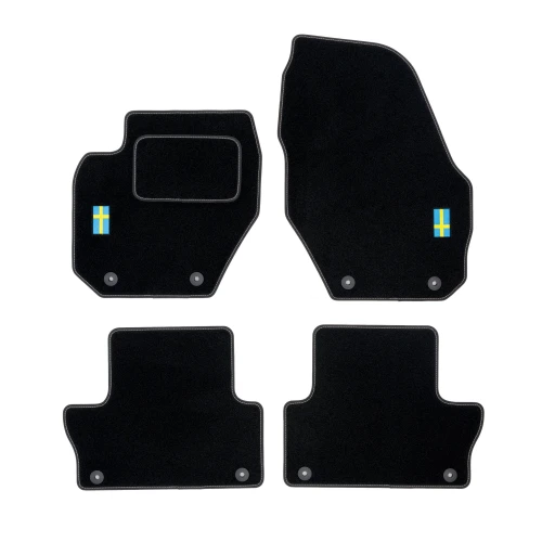Dywaniki welurowe LOGO do Volvo XC60 I 2008-2017