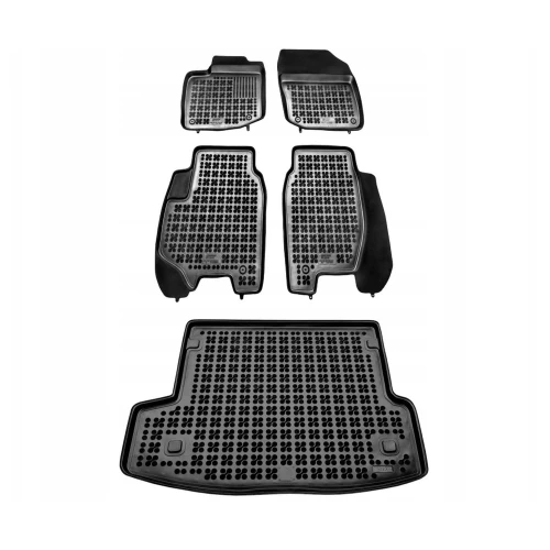 Dywaniki i mata gumowa zestaw komplet do Honda Civic 2011-2016 (IX)