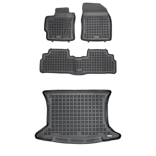 Dywaniki i mata gumowa zestaw komplet do Toyota Verso 2009-2018