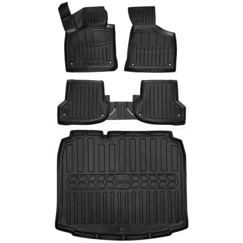 Dywaniki i mata gumowa do bagażnika zestaw 3D do Audi A3 8P (2003-2013) hatchback