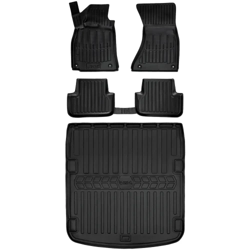 Dywaniki i mata gumowa do bagażnika zestaw 3D do Audi A5 I 8T (2009-2016) liftback