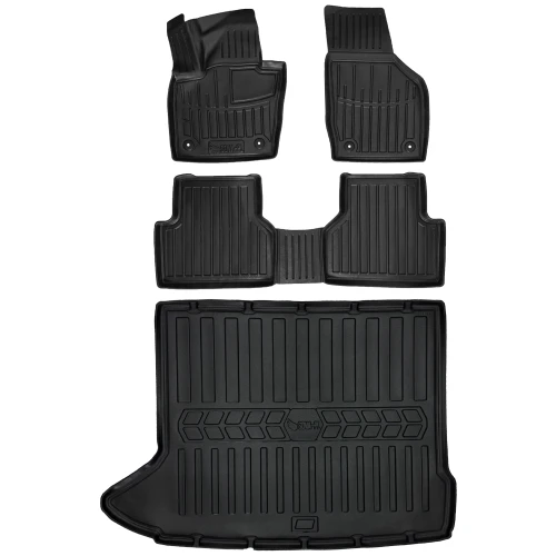 Dywaniki i mata gumowa do bagażnika zestaw 3D do Audi Q3 I 8U (2011-2018) suv