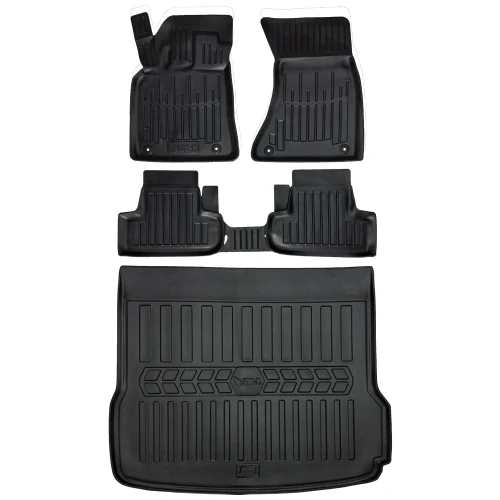 Dywaniki i mata gumowa do bagażnika zestaw 3D do Audi Q5 I 8R (2008-2017) suv