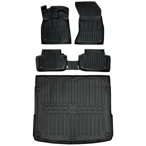 Dywaniki i mata gumowa do bagażnika zestaw 3D do Audi Q5 II FY (2016-2024) suv