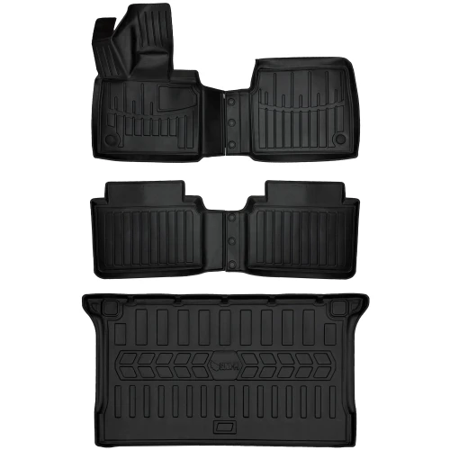 Dywaniki i mata gumowa do bagażnika zestaw 3D do BMW i3 I01 (2013-2022) hatchback  wersja Electric (BEV)