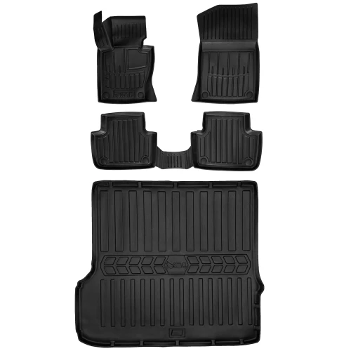 Dywaniki i mata gumowa do bagażnika zestaw 3D do BMW X3 E83 (2003-2010) suv