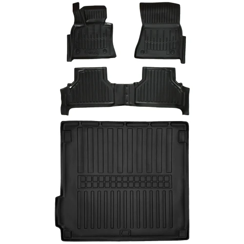 Dywaniki i mata gumowa do bagażnika zestaw 3D do BMW X5 E70 (2006-2013) suv