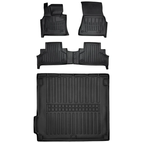 Dywaniki i mata gumowa do bagażnika zestaw 3D do BMW X5 F15 (2013-2018) suv