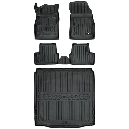 Dywaniki i mata gumowa do bagażnika zestaw 3D do Chevrolet Cruze (2008-2016) sedan