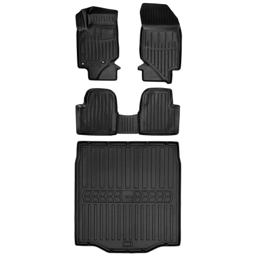 Dywaniki i mata gumowa do bagażnika zestaw 3D do Citroen C4 X (od 2020) hatchback