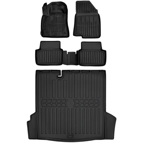 Dywaniki i mata gumowa do bagażnika zestaw 3D do Dacia Logan III (od 2020) sedan