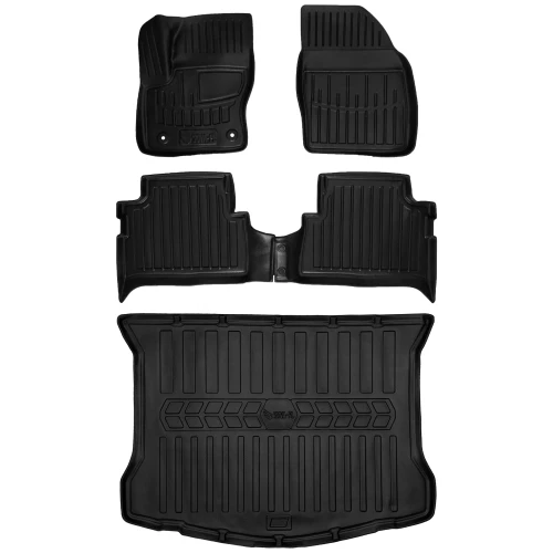 Dywaniki i mata gumowa do bagażnika zestaw 3D do Ford Kuga I (2008-2013) suv